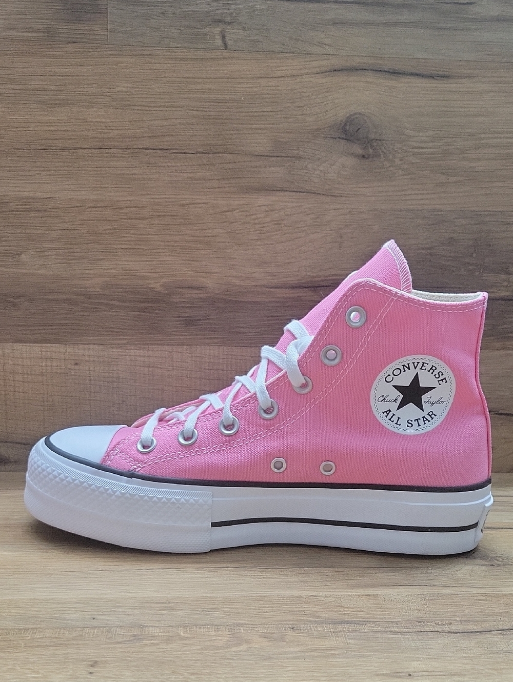 Converse Pink High Top Platform Sneakers - Picture 8 of 13